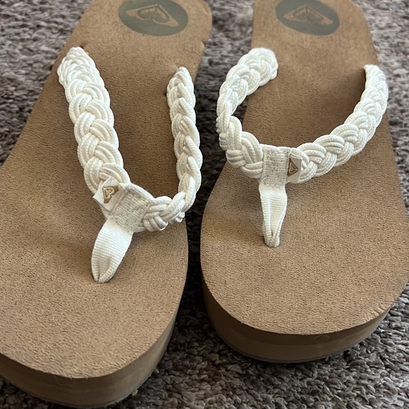 Y2K platform white flip flop / sandals like new - Picture 2 of 5